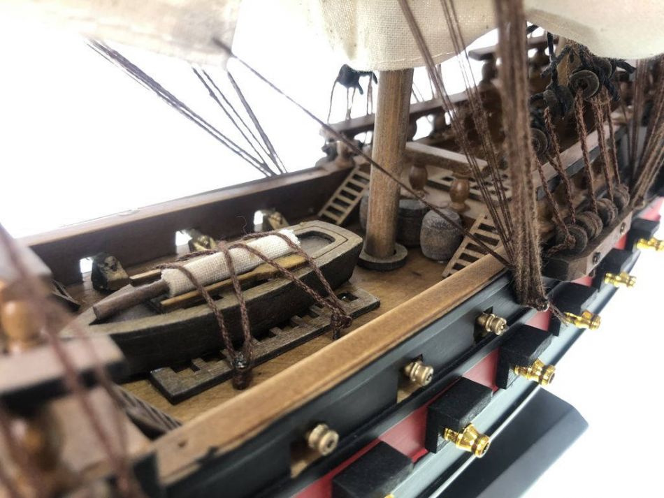Wooden Whydah Gally White Sails Limited Model Pirate Ship 26""
