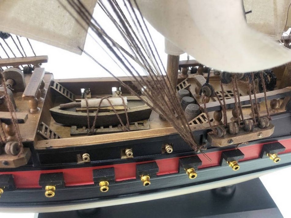 Wooden Henry Avery's Fancy White Sails Limited Model Pirate Ship 26""