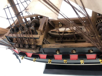 Wooden Whydah Gally White Sails Limited Model Pirate Ship 26""