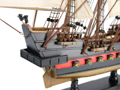Wooden Thomas Tew's Amity White Sails Limited Model Pirate Ship 26""