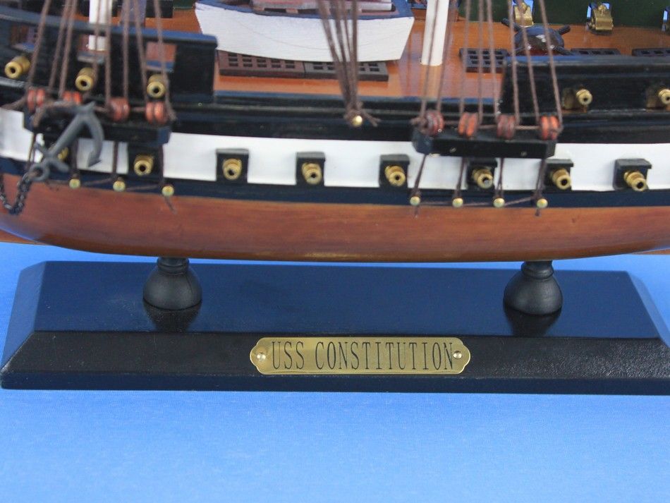 Wooden USS Constitution Tall Model Ship 24""