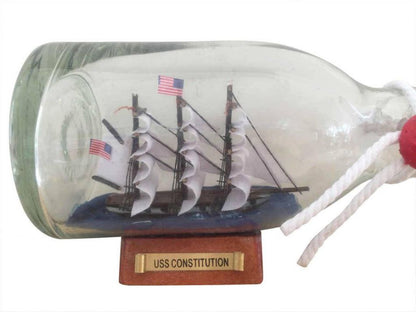 USS Constitution Model Ship in a Glass Bottle 5""