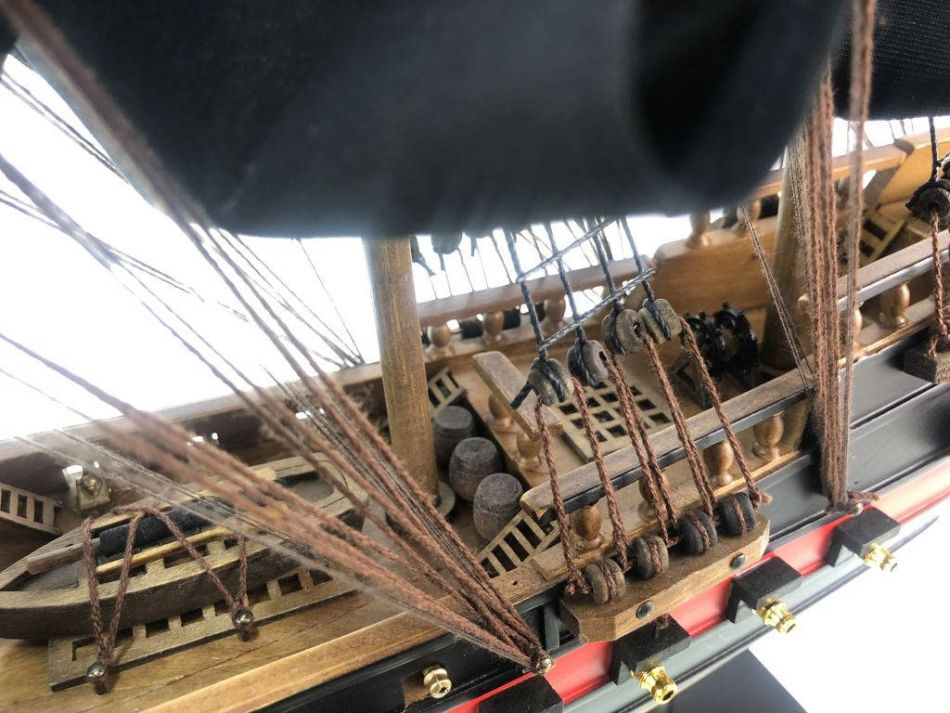 Wooden Captain Kidd's Black Falcon Black Sails Limited Model Pirate Ship 26""