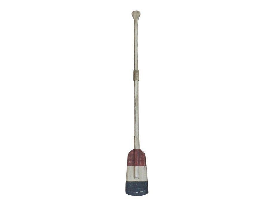 Wooden Independence Decorative Squared Rowing Boat Oar with Hooks 50""