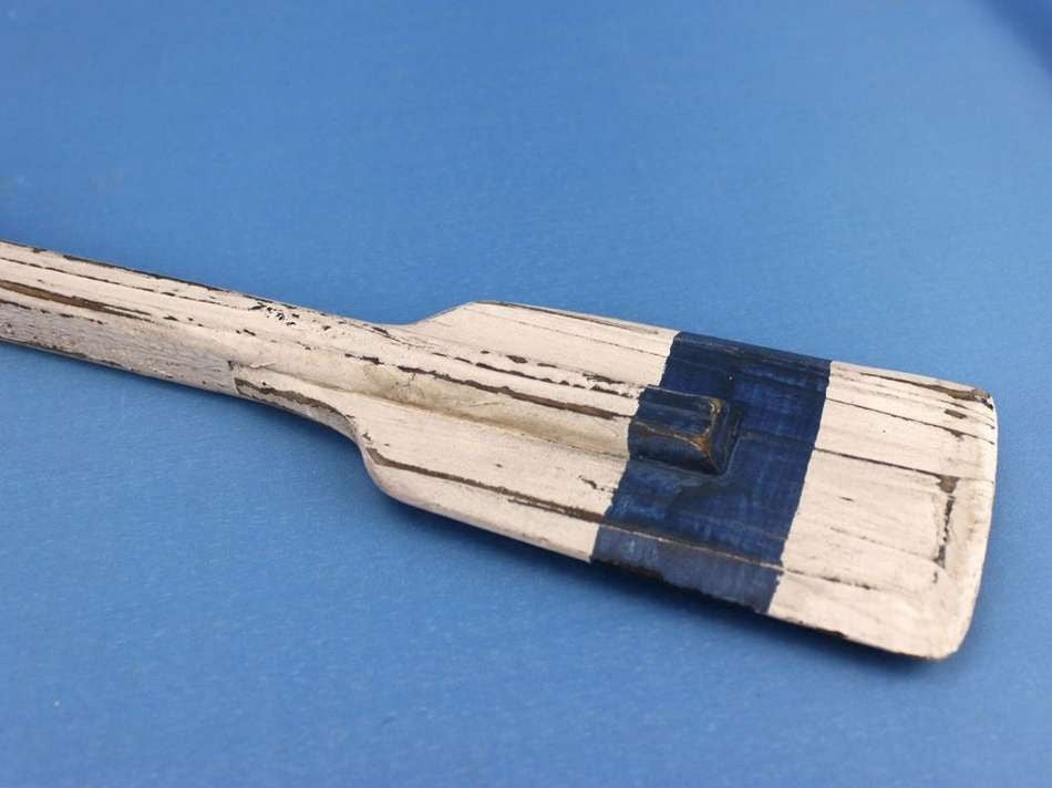 Wooden Rustic King Harbor Decorative Squared Rowing Boat Oar w/ Hooks 24""