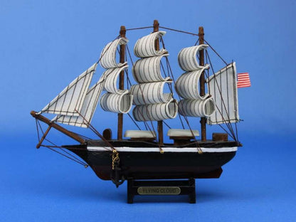 Wooden Flying Cloud Tall Model Clipper Ship 7""