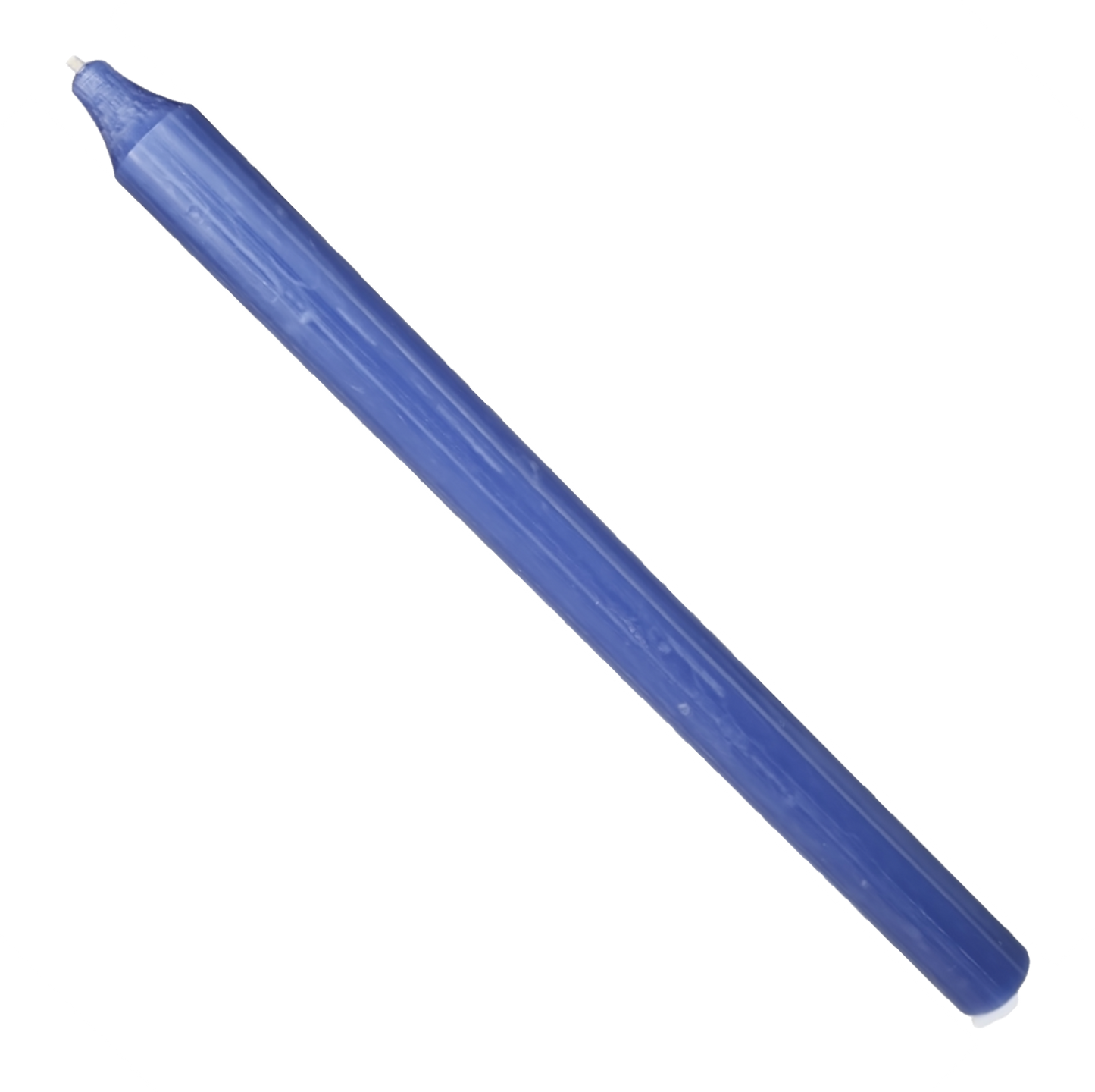 Rustic Taper Dinner Candle - 12 Inch Periwinkle