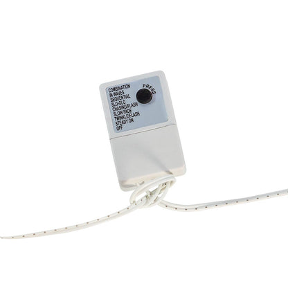 3000-Light Warm White LED White Wire Cluster Garland