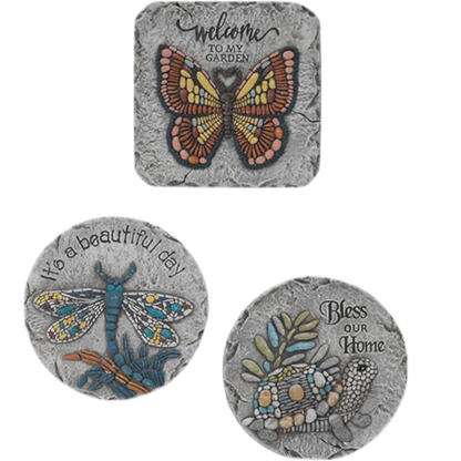 Cement Garden Friends Stepping Stone - Bless Our Home