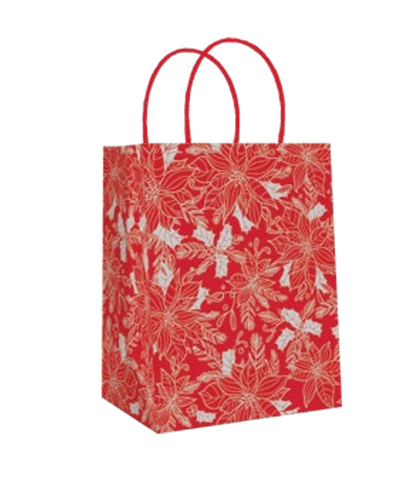Holiday Medium Kraft Gift Bags -