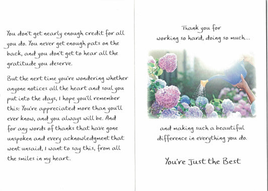 You Work So Hard And Do So Much - Greeting Card