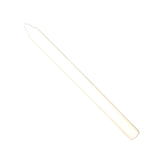 Rustic Taper Dinner Candle - 12 Inch Butter Cream