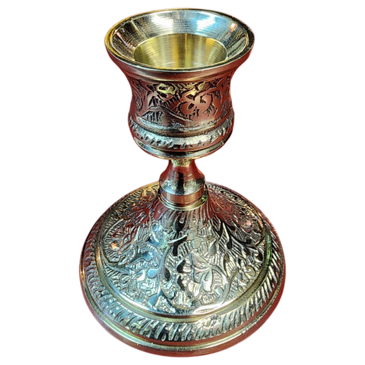 Ornate Brass Taper Holder