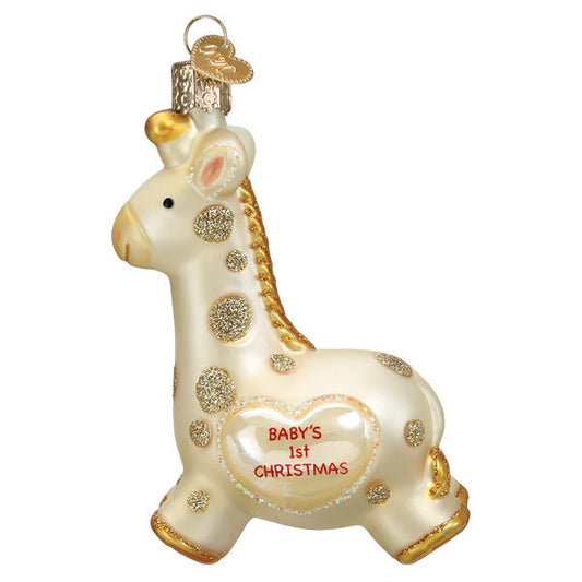 Babys First Christmas Giraffe Ornament
