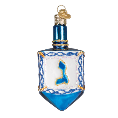 Dreidel Glass Ornament