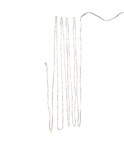 50-Light Battery-Operated Warm White Superbright LED Light Set - Copper Wire
