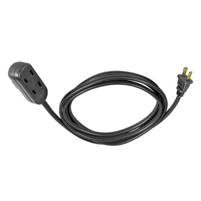 6FT 16AWG 2 Prong Black Indoor Household Extension Cord
