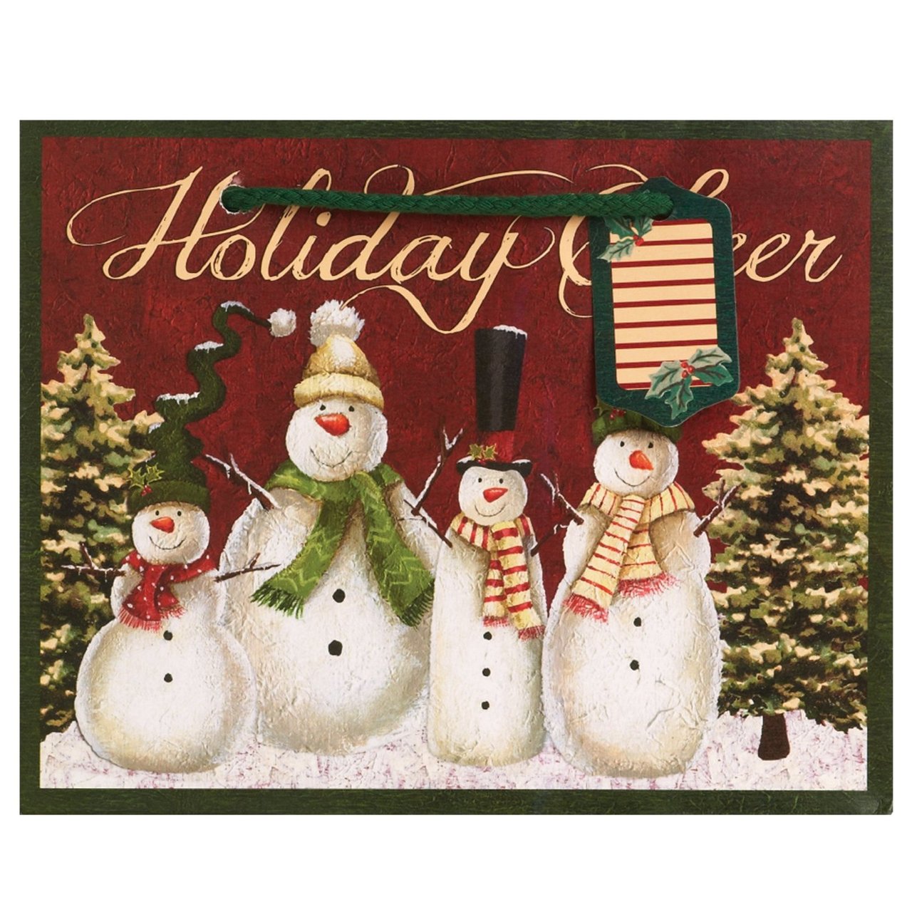 JR Large Tote Giftbag - Snowman