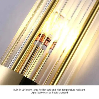 Modern LED Crystal Wall Sconce - Luxury K9 Crystal Indoor Wall Lamp for Bedroom & Hallway