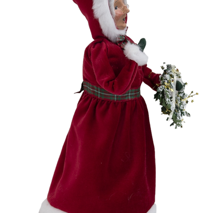 Red Velvet Mrs. Claus - 13 Inch