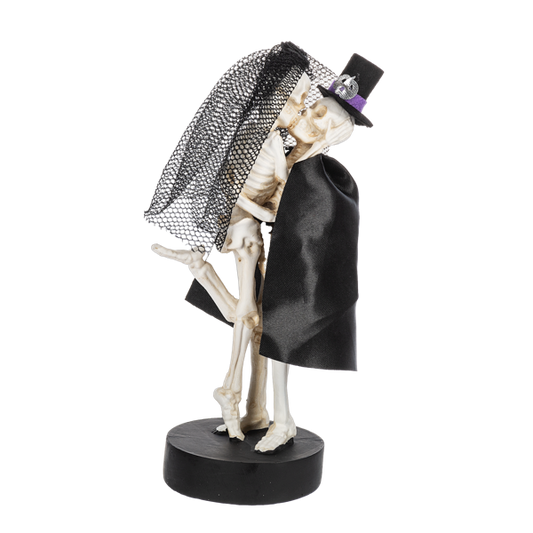 Halloween Boo Skeleton Couple Figurine