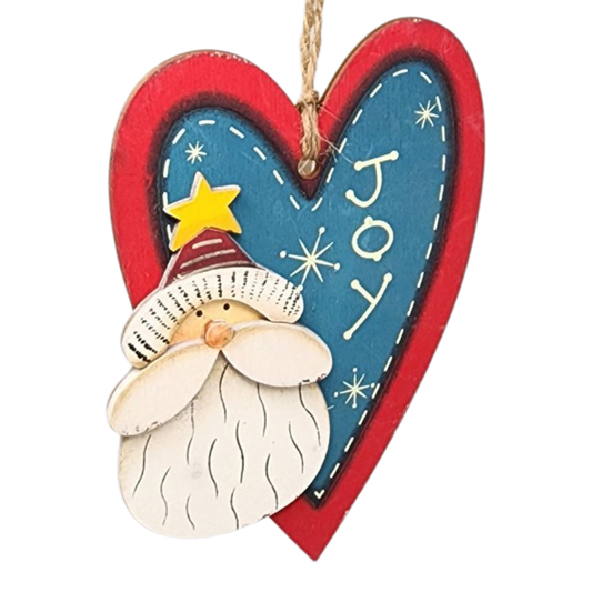 Santa's Heart of Joy Ornament