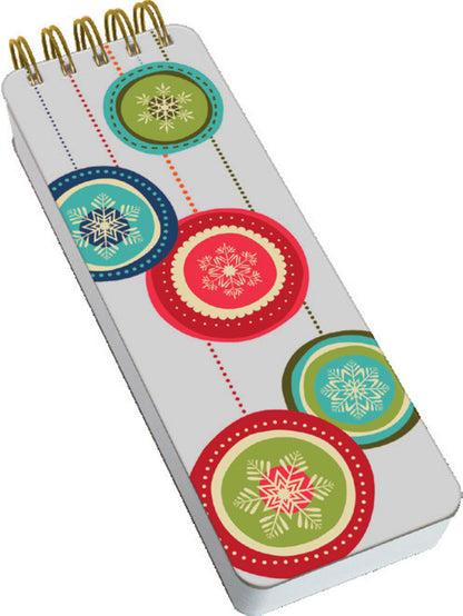 Tall Spiral Holiday Notebook - Trees