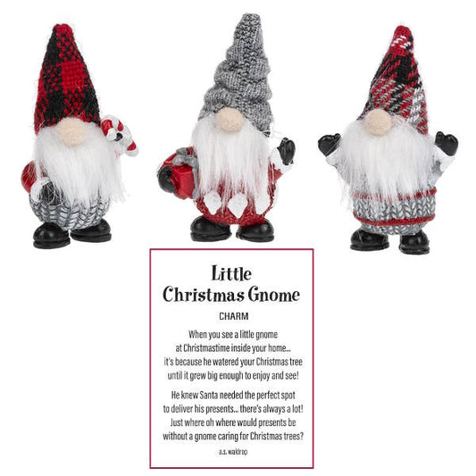 Little Christmas Gnome Pocket Charm Figurine -