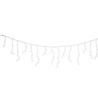 70-Light Warm White LED Icicle Light Set