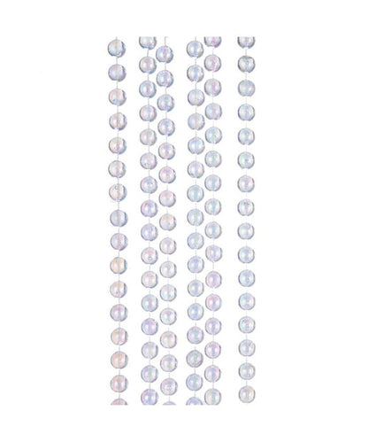 Clear Iridescent Bead Garland - 15 Feet