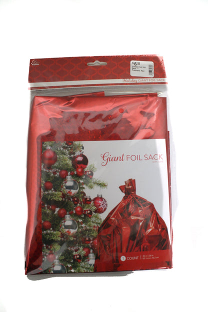 Giant Foil Gift Sack - Prismatic Green