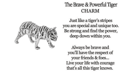 The Brave and Powerful Tiger Charm