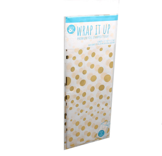 Gold Foil Stamped Tissue