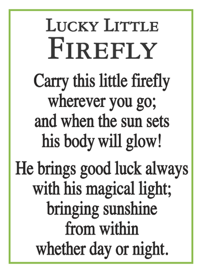 Lucky Little Firefly Charm